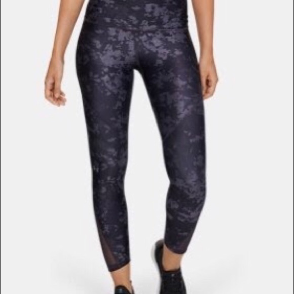 UA HeatGear Armour® Mesh Printed Ankle Crop - Picture 7 of 7